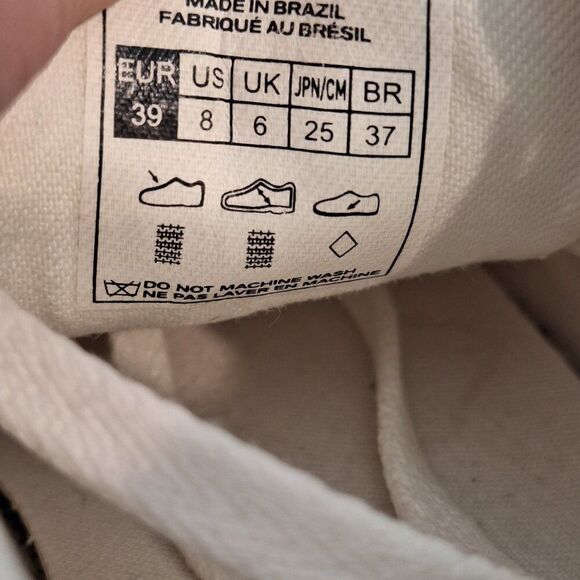 Veja Canvas Sneakers White  size 8 - Picture 7 of 9